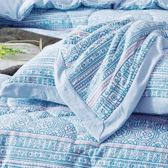 Original Packaging -  Vacuum Sealed Blue Comforter Set 1826-K - Picture 5 of 7